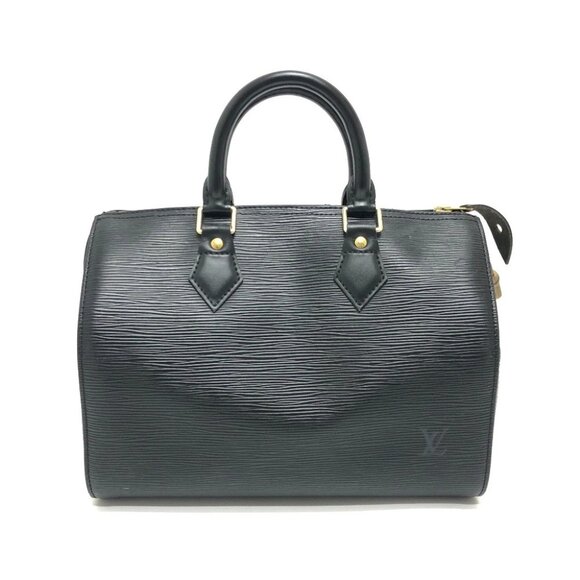 LOUIS VUITTON M59032 Speedy25 Hand Bag Tote Bag Epi Leather Noir Black - Picture 1 of 11